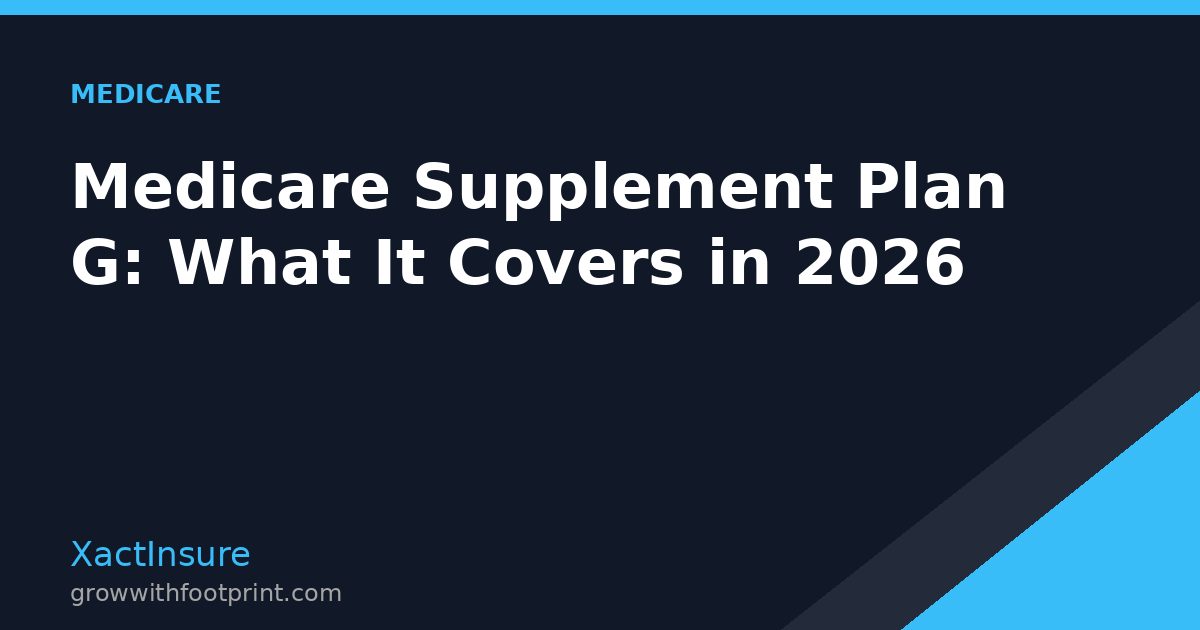 medicare supplement plan g benefits